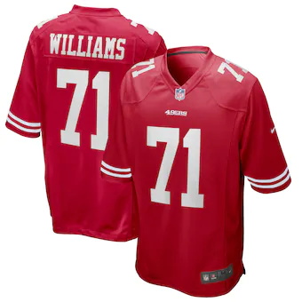 mens nike trent williams scarlet san francisco 49ers game p